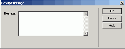   (Popup Message)